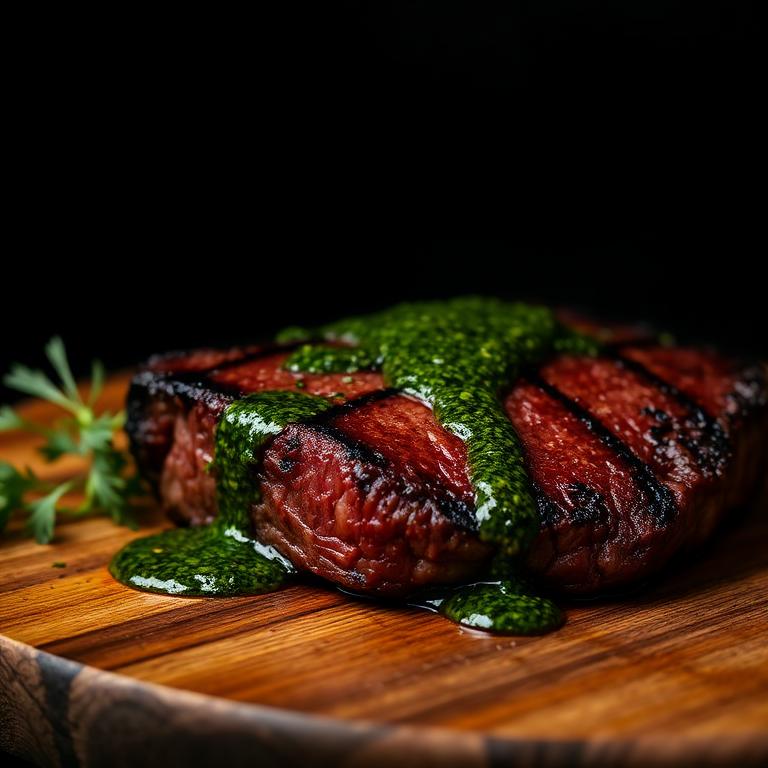 Churrasco con chimichurri